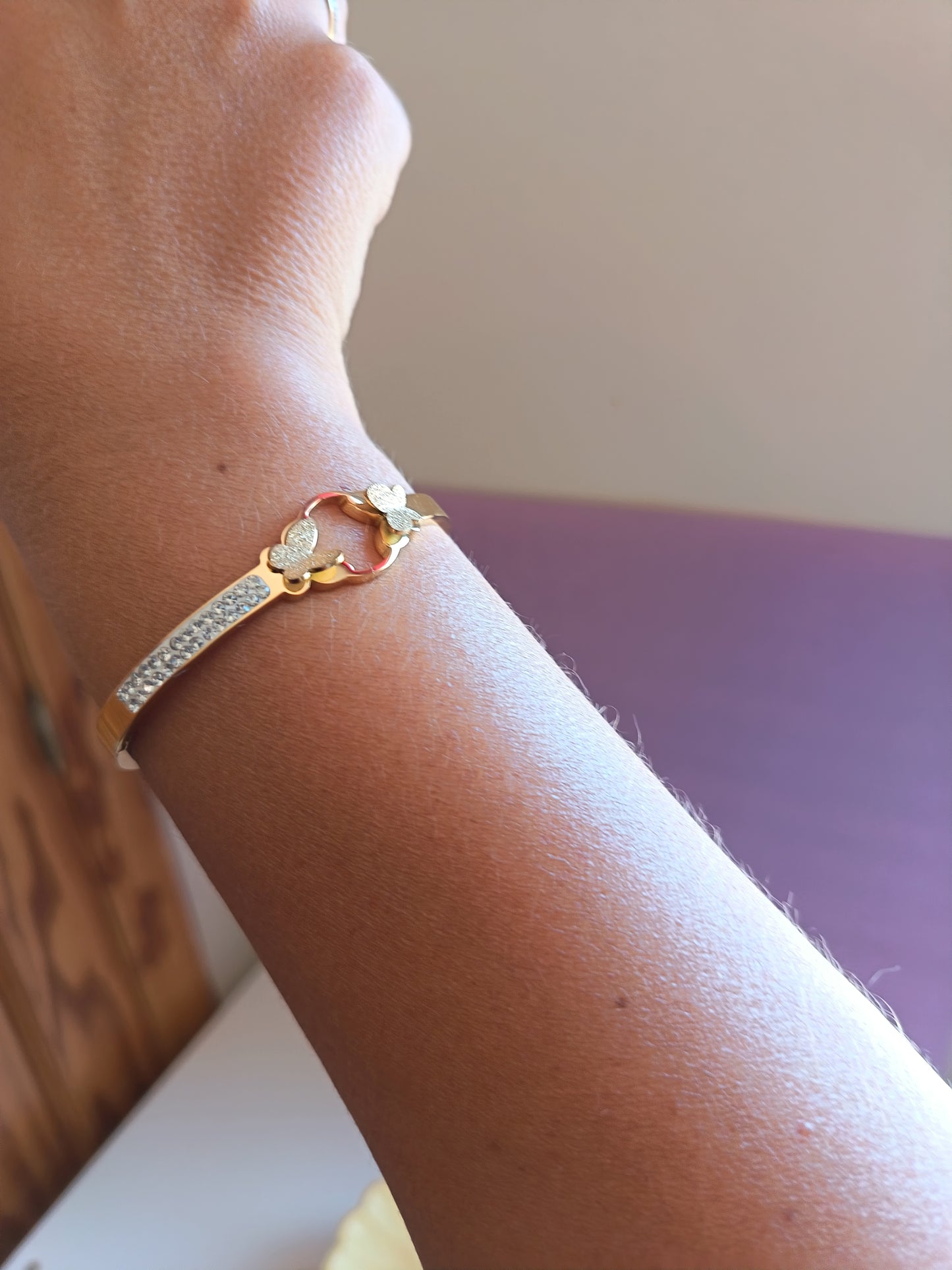 BRAZALETE MODELO MARIPOSAS BRILLO