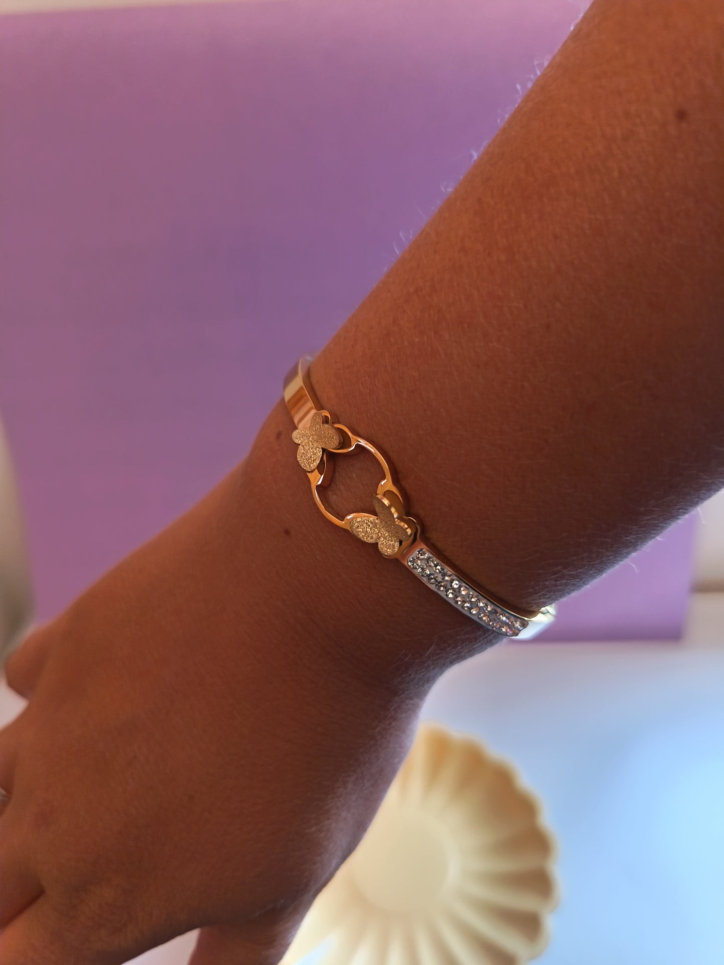 BRAZALETE MODELO MARIPOSAS BRILLO